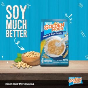 Golden Morn 900g | Maize & Soya Protein | PACK OF 1| Nutritious Family Cereal | Nigerian | GRAIN SMART.