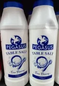 (12 PACK) Pegasus Fine Flowing Table Salt (12 x 750g) (NEW)